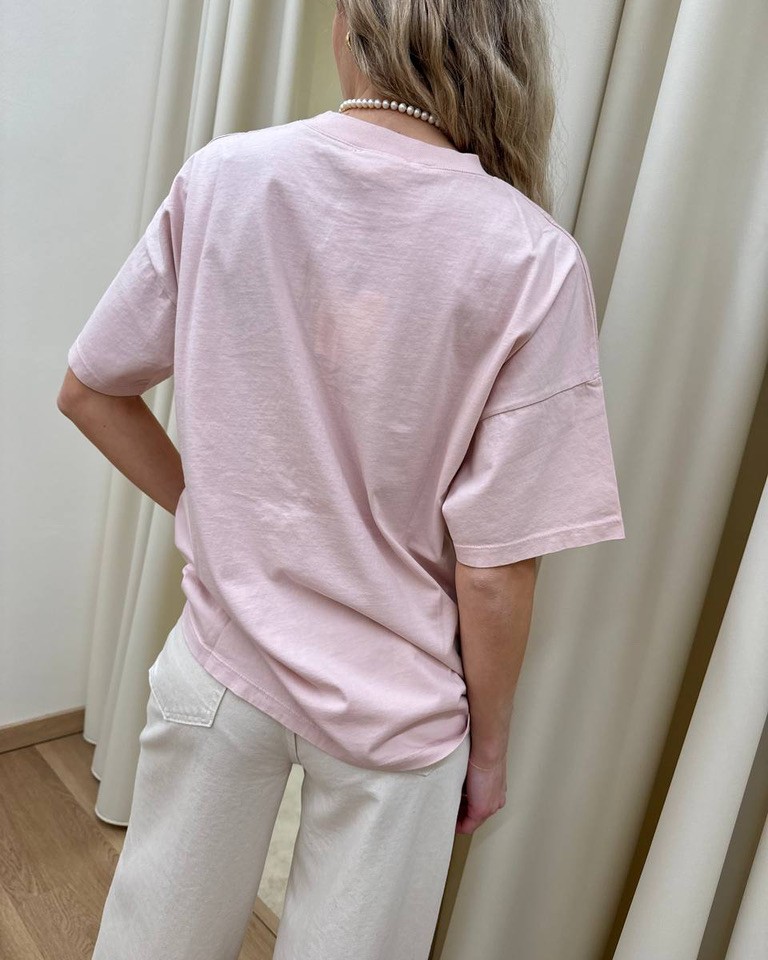 T-shirt oversize rosa pastello Vicolo Shop Online T-shirt oversize rosa pastello Vicolo
