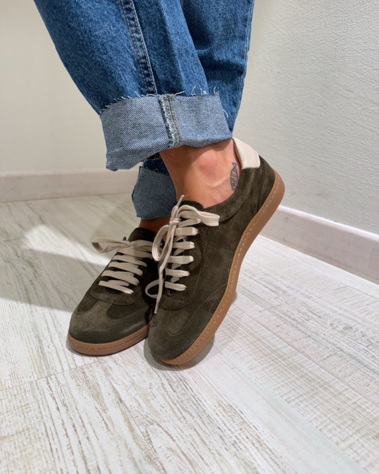 Sneakers in camoscio verde Ovyè Shop Online Sneakers in camoscio verde Ovyè