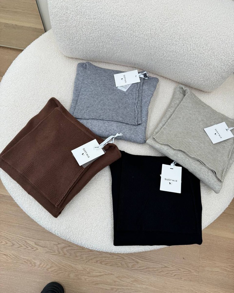 Maglia over collo ciambella grigio melange Susy Mix Shop Online Maglia over collo ciambella grigio melange Susy Mix