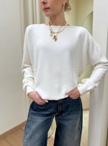 Shop Online Maglia over girocollo burro HaveOne