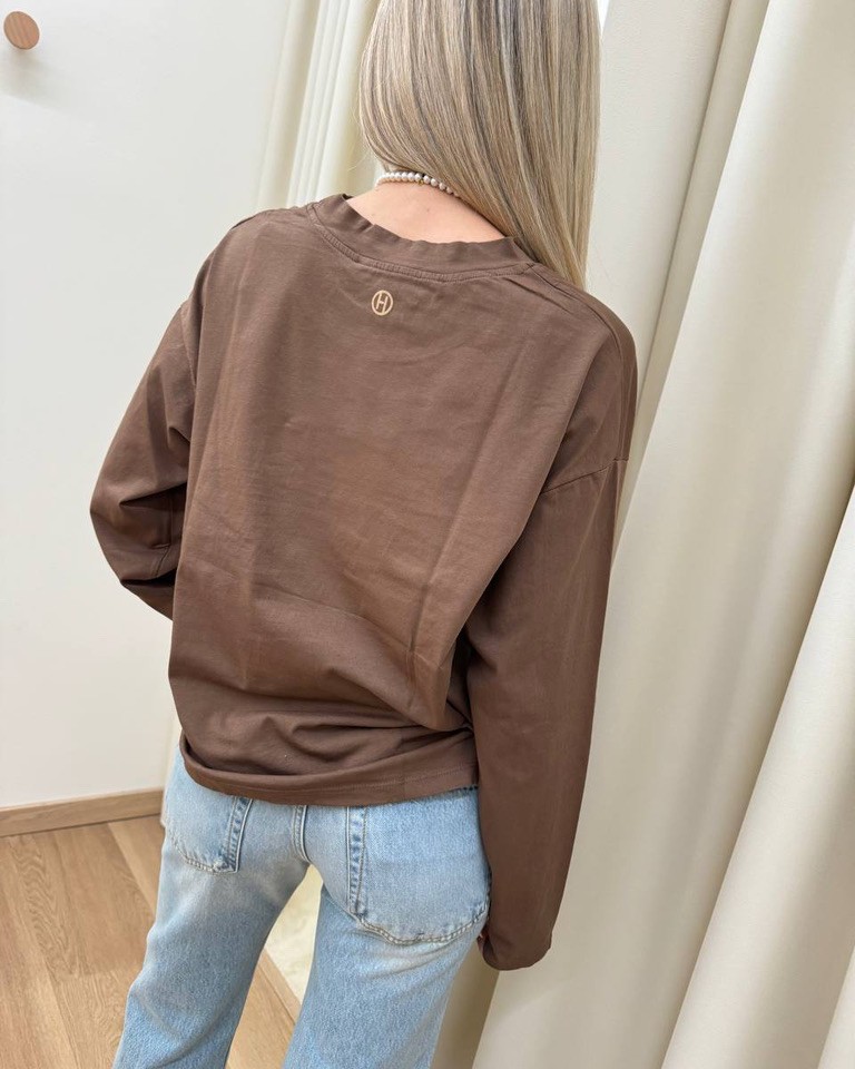 Maglia over scatoletta moro HaveOne Shop Online Maglia over scatoletta moro HaveOne