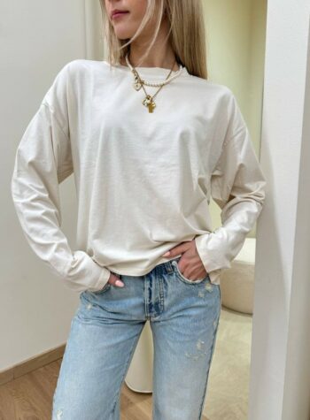 Shop Online Maglia over scatoletta avorio HaveOne