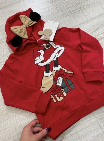 Shop Online Felpa natalizia Disney rossa Name it