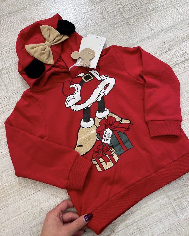 Felpa natalizia Disney rossa Name it Shop Online Felpa natalizia Disney rossa Name it