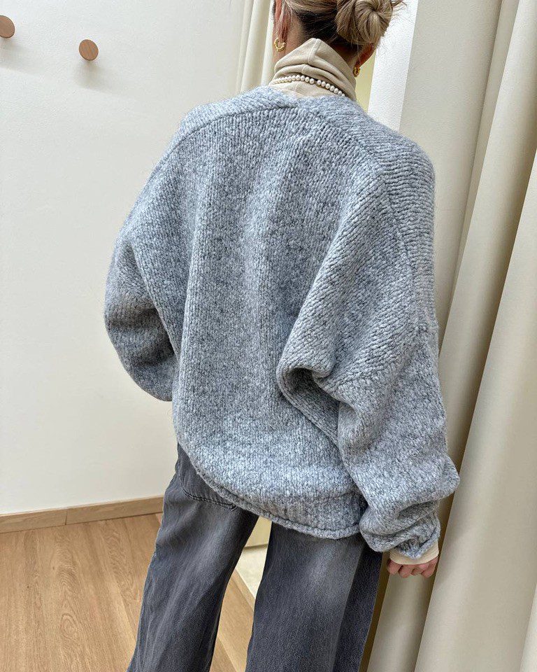 Cardigan over in maglia grigio HaveOne Shop Online Cardigan over in maglia grigio HaveOne
