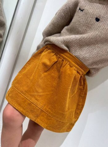 Shop Online Minigonna in velluto a costine senape Name it