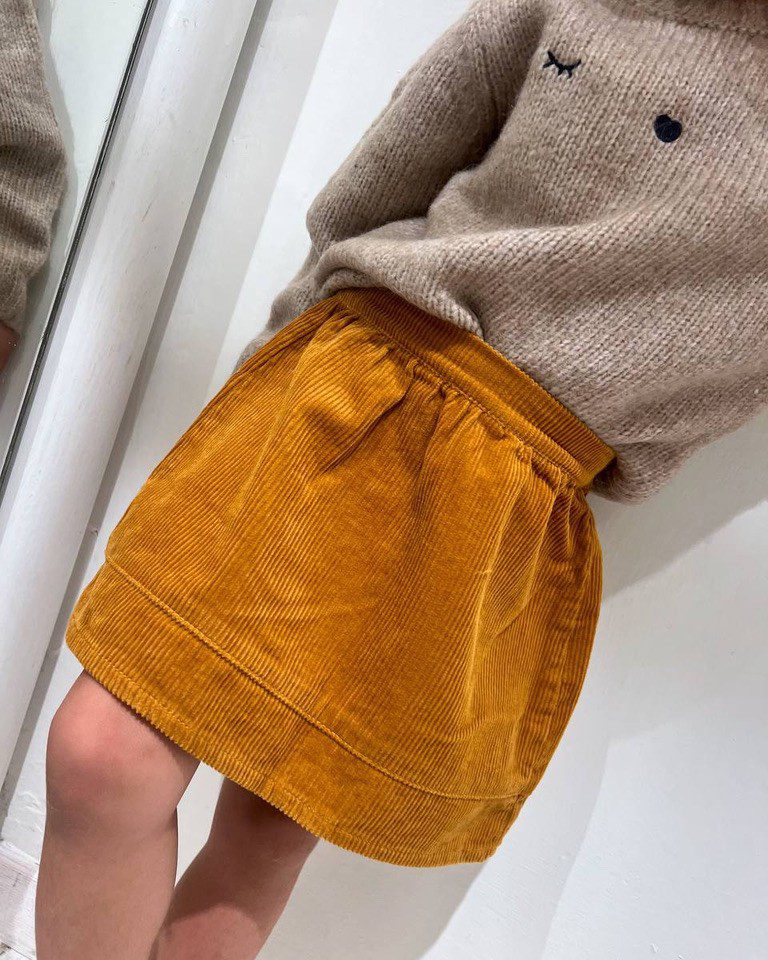 Minigonna in velluto a costine senape Name it Shop Online Minigonna in velluto a costine senape Name it