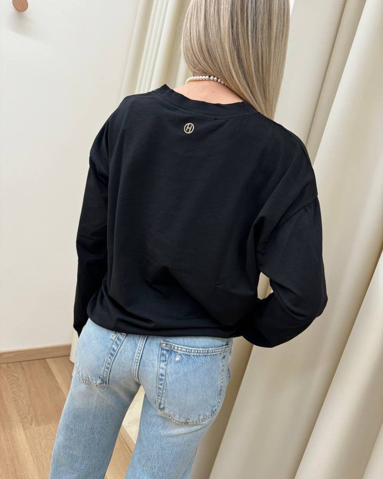 Maglia over scatoletta nera HaveOne Shop Online Maglia over scatoletta nera HaveOne