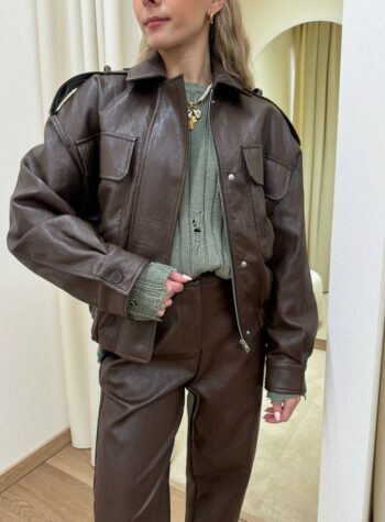 Shop Online Bomber ecopelle moro Vicolo