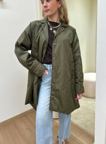 Shop Online Trench tecnico imbottito verde militare Vicolo