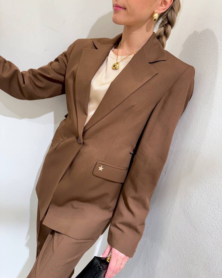 Giacca con martingala cioccolato Souvenir Shop Online Giacca con martingala cioccolato Souvenir