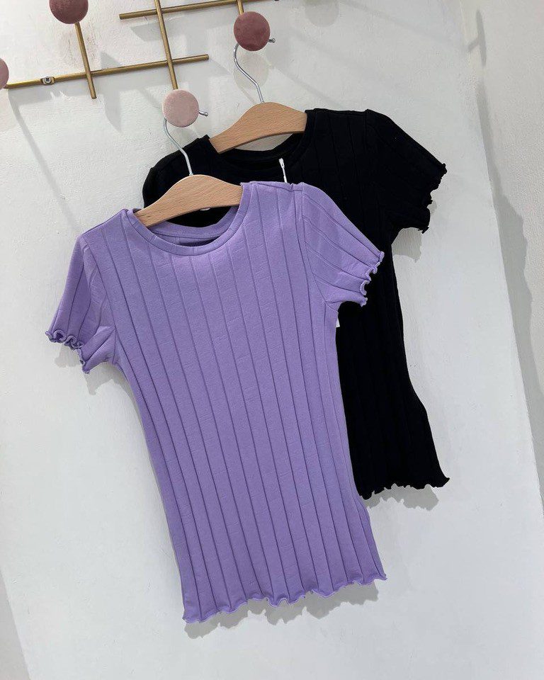 Maglietta lilla a coste larghe Name it Shop Online Maglietta lilla a coste larghe Name it