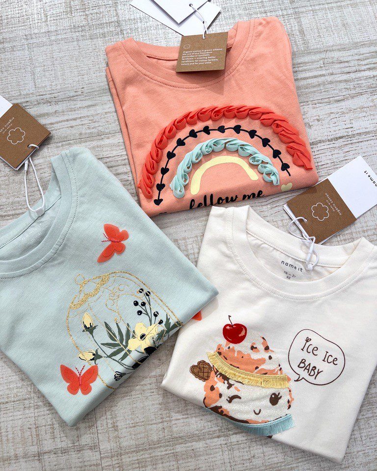 T-shirt panna con stampa gelato Name it Shop Online T-shirt panna con stampa gelato Name it