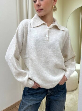 Shop Online Maglia polo con lana burro HaveOne