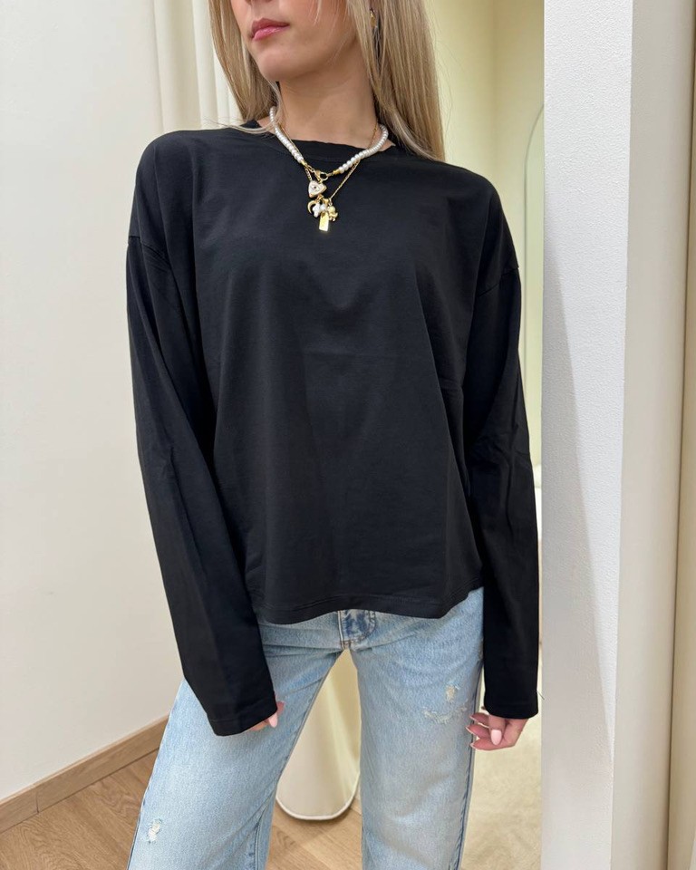 Maglia over scatoletta nera HaveOne Shop Online Maglia over scatoletta nera HaveOne