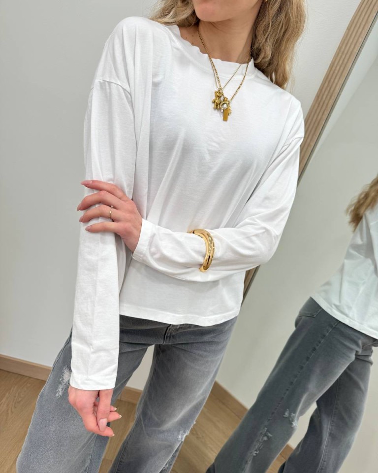 Maglia over scatoletta bianca HaveOne Shop Online Maglia over scatoletta bianca HaveOne