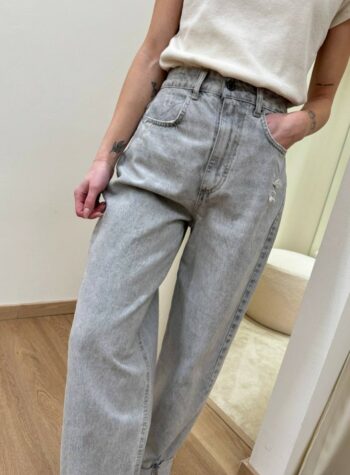 Shop Online Jeans grigio chiaro con rotture Souvenir