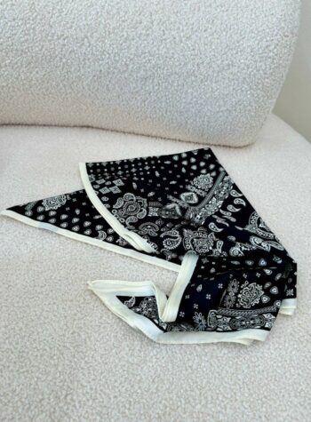 Shop Online Foulard triangolo bandana nera Club Manhattan
