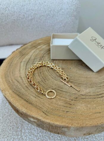 Shop Online Bracciale Thick Link dorato Club Manhattan