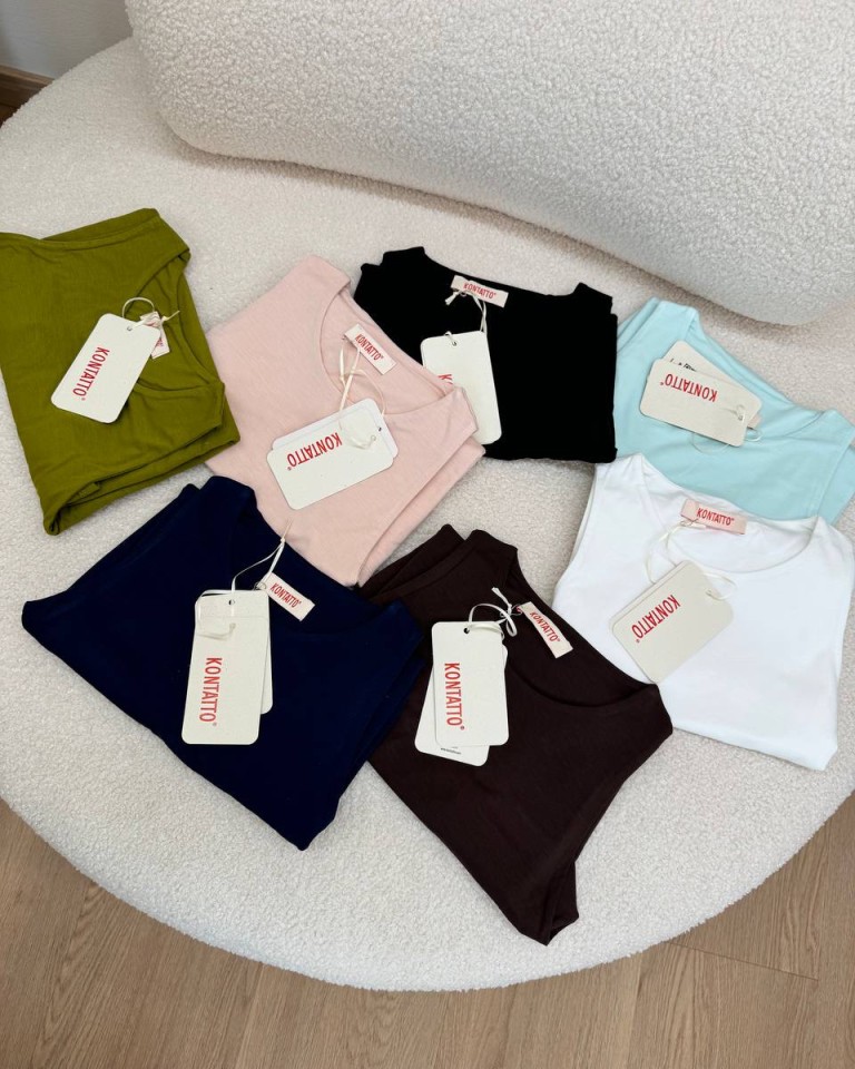 Canotta basic doppia cioccolato Kontatto Shop Online Canotta basic doppia cioccolato Kontatto