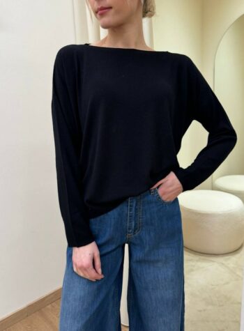 Shop Online Maglia basic scatoletta nero Kontatto