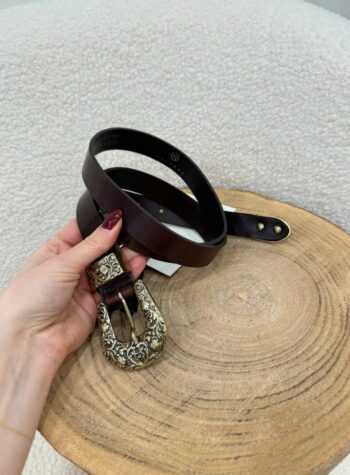 Shop Online Cintura moro in vera pelle fibbia lavorata HaveOne