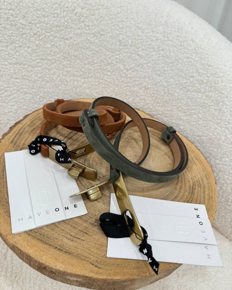 Cintura scamosciata cuoio regolabile HaveOne Shop Online Cintura scamosciata cuoio regolabile HaveOne