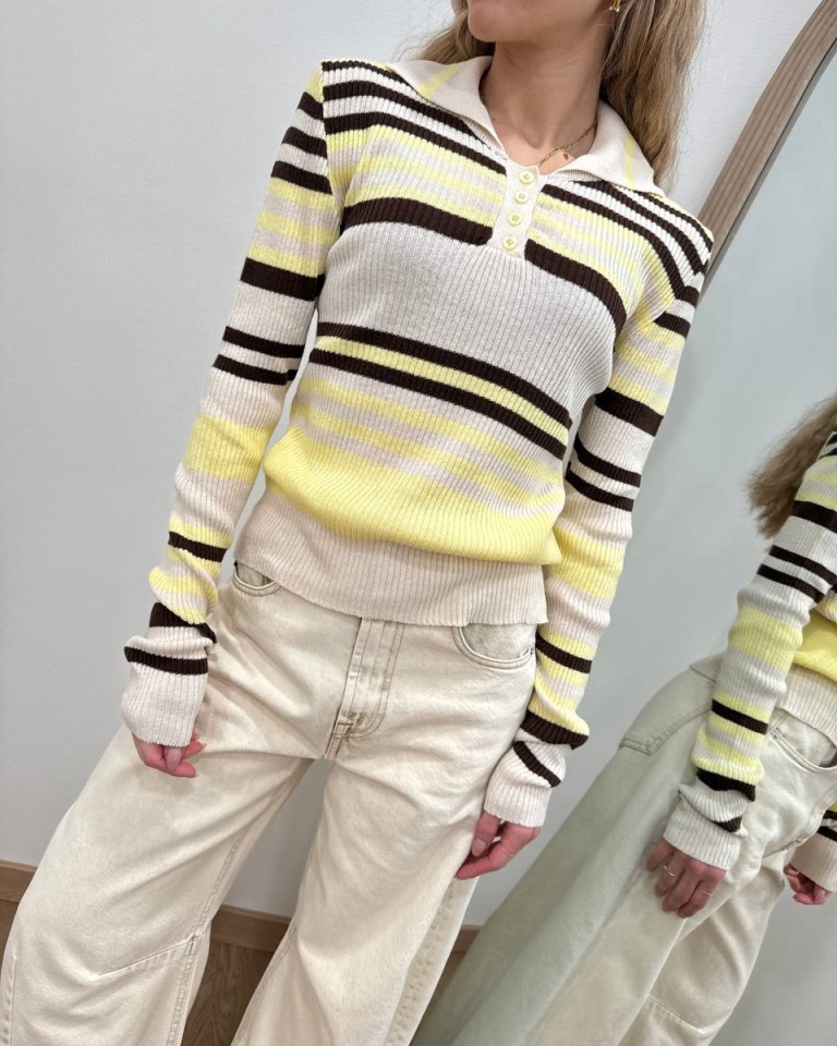 Polo righe avorio moro giallino HaveOne Shop Online Polo righe avorio moro giallino HaveOne