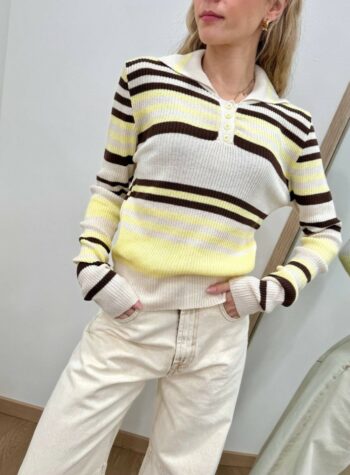 Shop Online Polo righe avorio moro giallino HaveOne