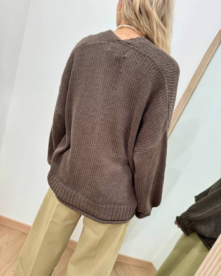 Cardigan in maglia moro HaveOne Shop Online Cardigan in maglia moro HaveOne