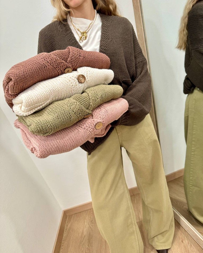 Cardigan in maglia moro HaveOne Shop Online Cardigan in maglia moro HaveOne