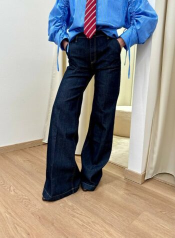 Shop Online Jeans Elena blu palazzo Vicolo