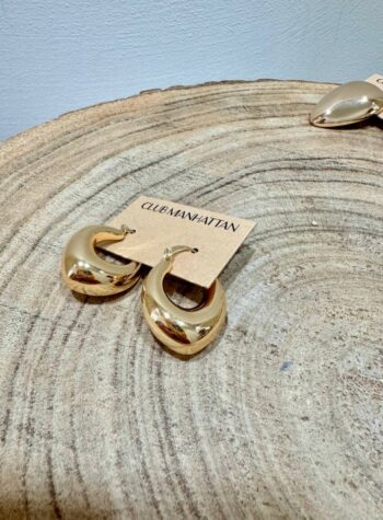 Shop Online Orecchino Bobby Hoops dorato Club Manhattan