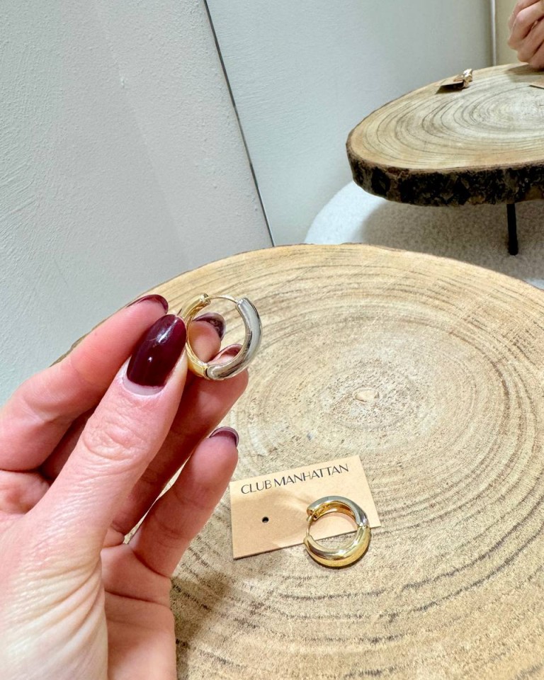 Orecchino Two Tone bicolore Club Manhattan Shop Online Orecchino Two Tone bicolore Club Manhattan