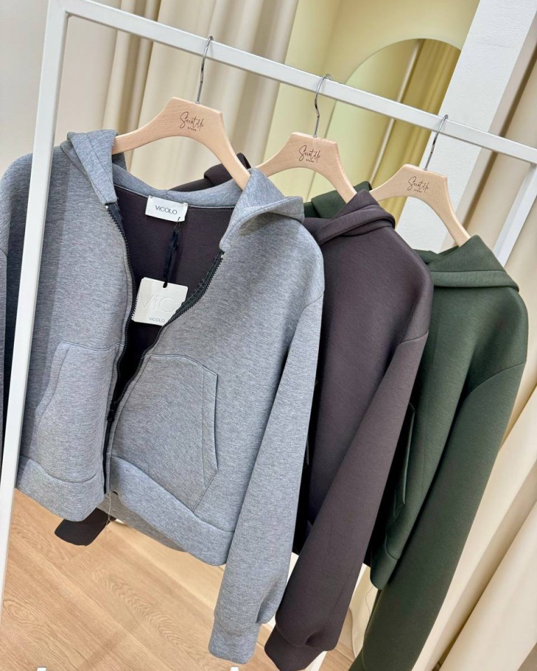 Felpa neoprene moro Vicolo Shop Online Felpa neoprene moro Vicolo