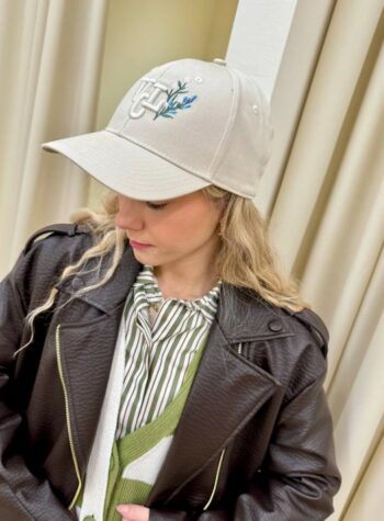 Shop Online Cappello sabbia ricamo logo Vicolo