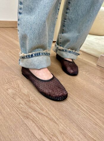 Shop Online Ballerina moro rete strass Ovyè