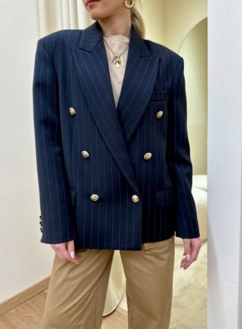 Shop Online Giacca doppiopetto blu bottoni metallo Vicolo