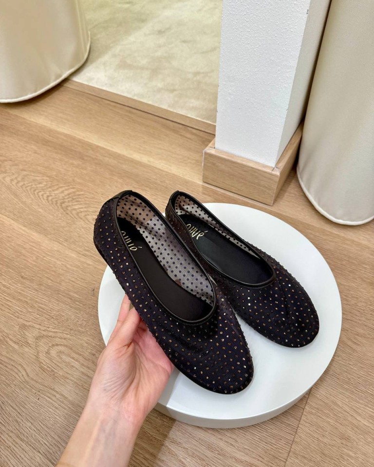 Ballerina moro rete strass Ovyè Shop Online Ballerina moro rete strass Ovyè