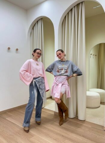 Shop Online Outfit Carli: Suede & Pastel Romance