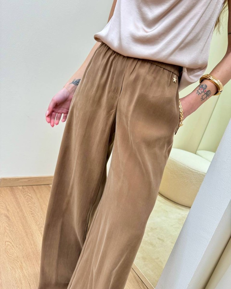 Pantalone fluido tabacco Souvenir Shop Online Pantalone fluido tabacco Souvenir