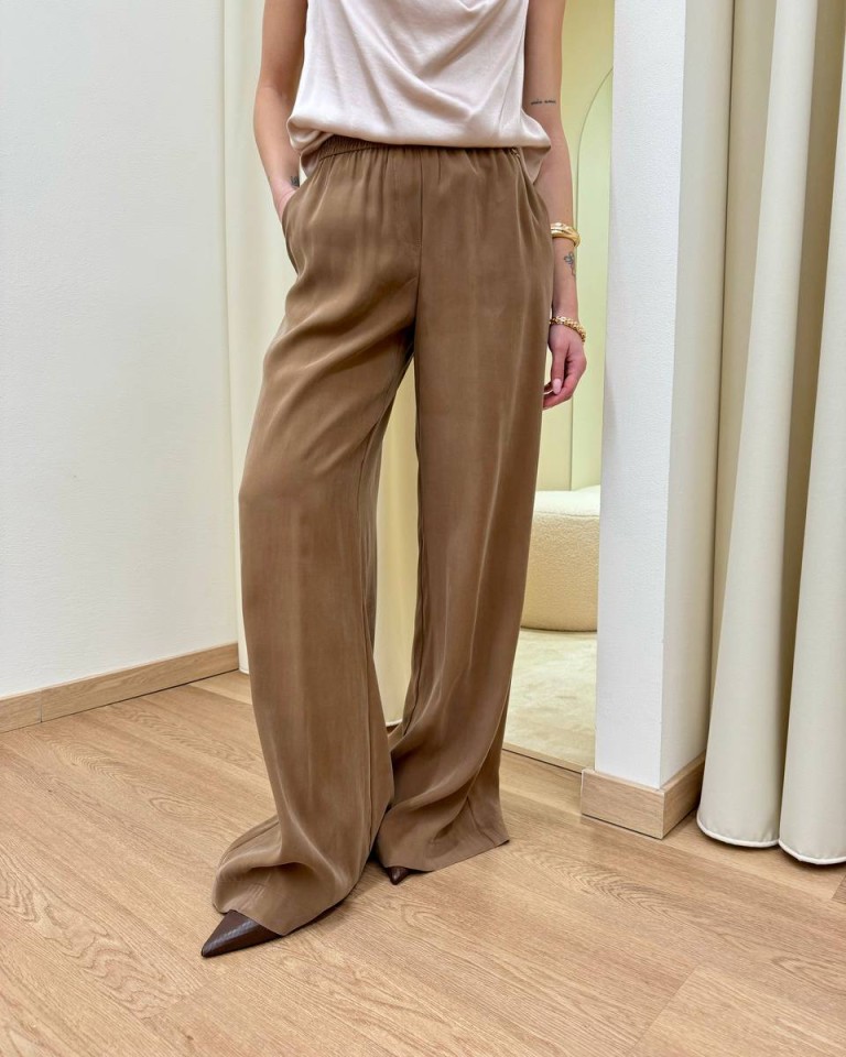 Pantalone fluido tabacco Souvenir Shop Online Pantalone fluido tabacco Souvenir