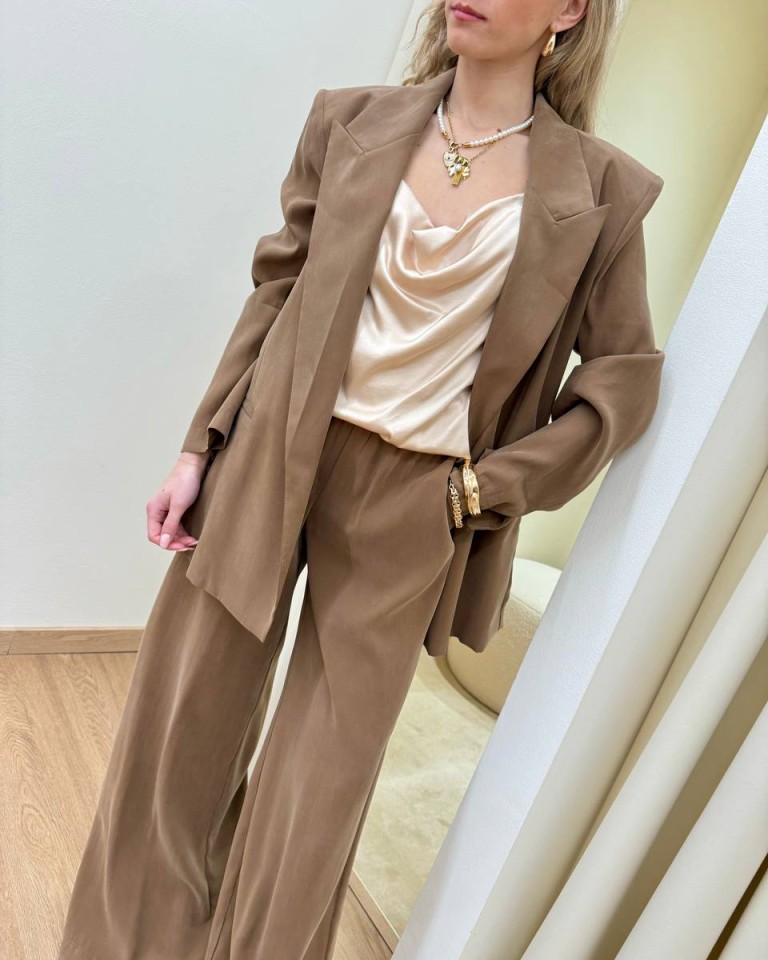 Pantalone fluido tabacco Souvenir Shop Online Pantalone fluido tabacco Souvenir