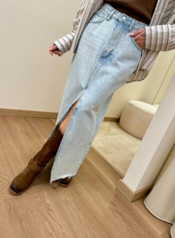 Shop Online Gonna Ginza denim spacco HaveOne