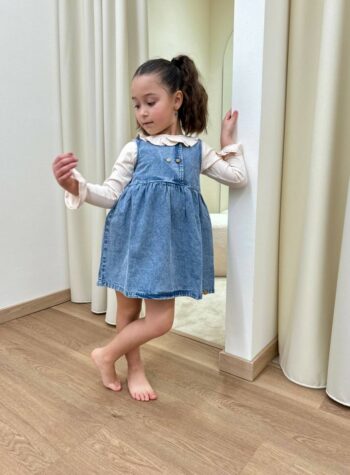 Shop Online Abito in denim Lil’ Atelier