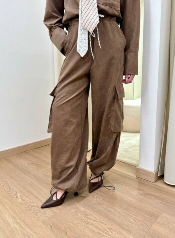 Shop Online Pantalone cargo morbido fango HaveOne