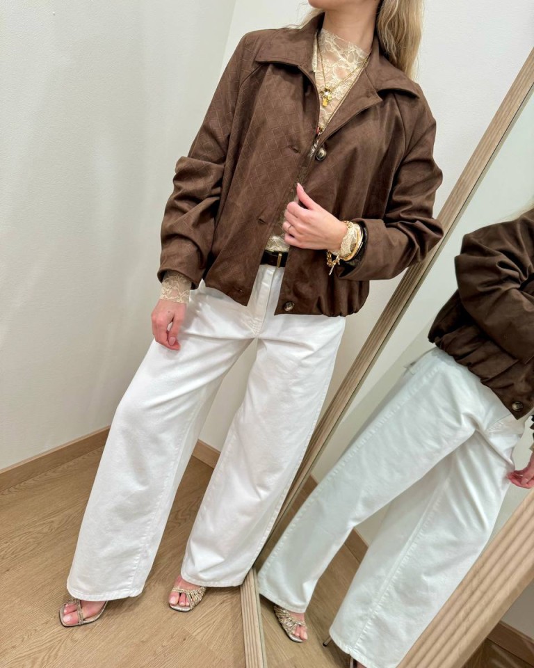 Bomber scamosciato intreccio cioccolato HaveOne Shop Online Bomber scamosciato intreccio cioccolato HaveOne