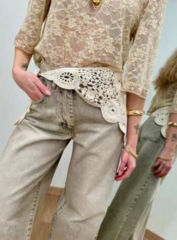 Shop Online Bandana pizzo macramè burro HaveOne