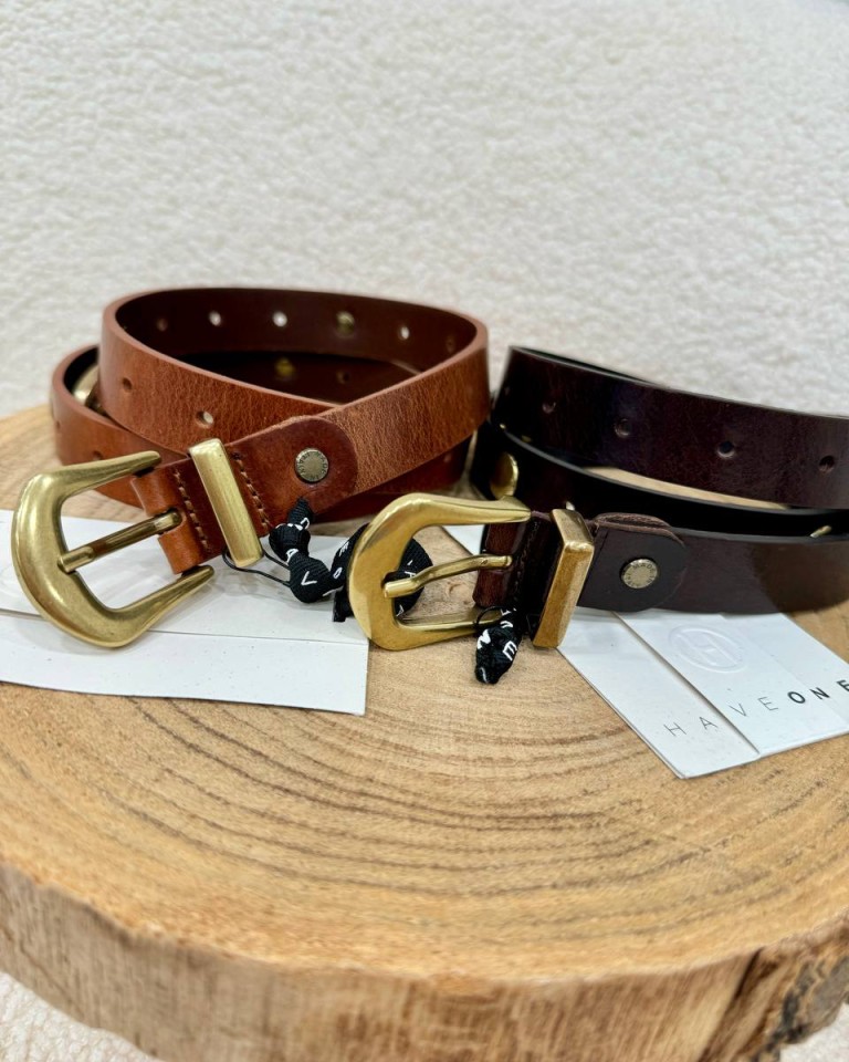 Cintura vera pelle borchie cuoio HaveOne Shop Online Cintura vera pelle borchie cuoio HaveOne