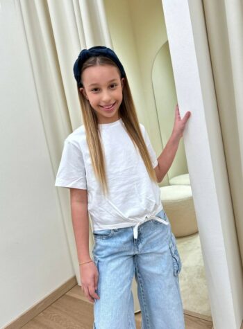 Shop Online T-shirt bianca nodo Name It